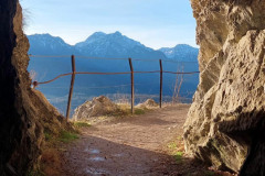 Aussicht von der Ewigen Wand nahe der Frühstückspension Route 145 - Zimmer/bed and breakfast in Bad Goisern in der Dachstein-Salzkammergut-Region